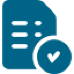 A document icon with a clock symbol representing time or deadline.